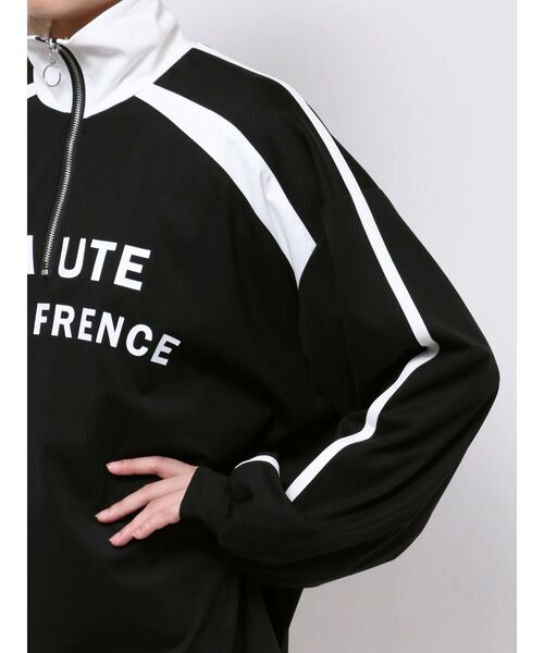 EATME（イートミー）の「サイドラインスポーティーTOP（Tシャツ/カットソー・レディース・ブラック/ピンク/ネイビー/オフホワイト・FREE）」の15枚目の写真