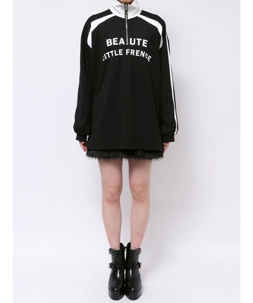 EATME（イートミー）の「サイドラインスポーティーTOP（Tシャツ/カットソー・レディース・ブラック/ピンク/ネイビー/オフホワイト・FREE）」の18枚目の写真