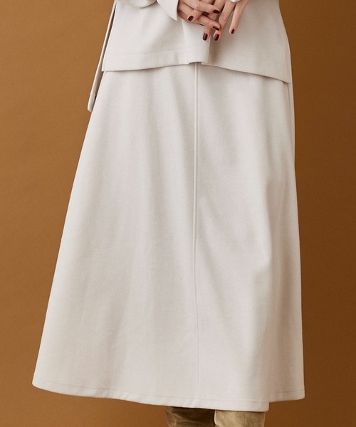 【セール】ストレッチジャージフレアスカート【セットアップ対応】（スカート）｜INED CLARO（イネドクラロ）