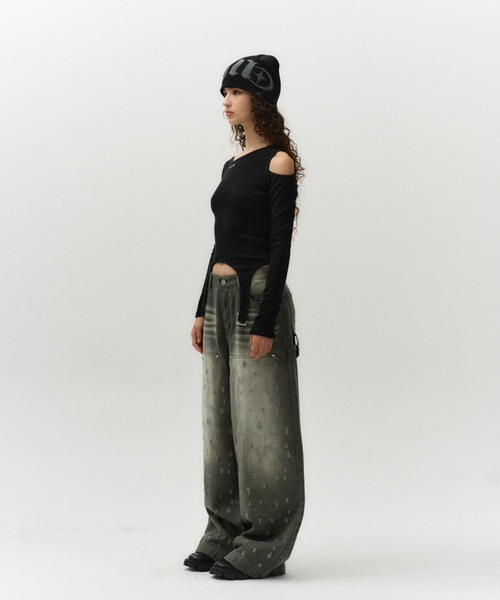 Midnight Move（ミッドナイトムーブ）の「Midnight Move／D RINGロングスリーブ（Tシャツ/カットソー・レディース・ブラック/ダークグレー/ホワイト・FREE）」の10枚目の写真