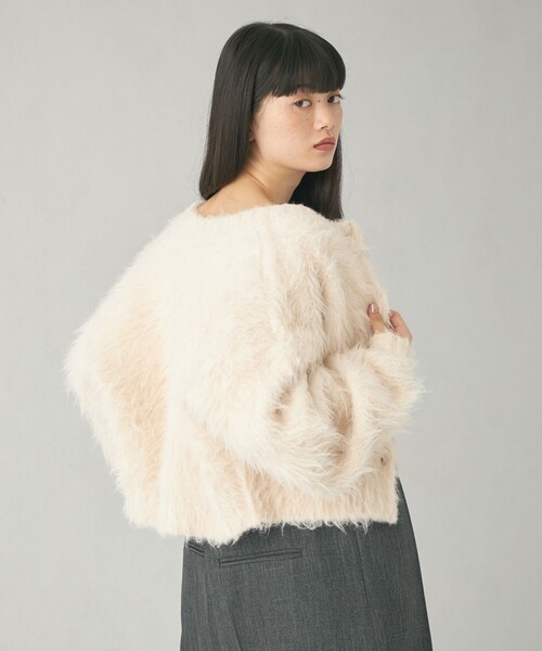 【セール】＜EMMEL REFINES＞EM ビッグボタン シャギー カーディガン（カーディガン/ボレロ）｜EMMEL REFINES（エメルリファインズ）