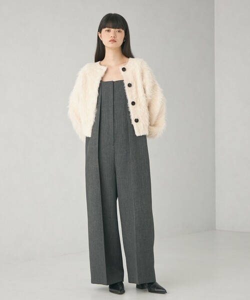 【セール】＜EMMEL REFINES＞EM ビッグボタン シャギー カーディガン（カーディガン/ボレロ）｜EMMEL REFINES（エメルリファインズ）