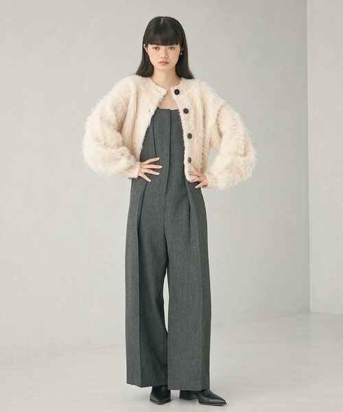 【セール】＜EMMEL REFINES＞EM ビッグボタン シャギー カーディガン（カーディガン/ボレロ）｜EMMEL REFINES（エメルリファインズ）