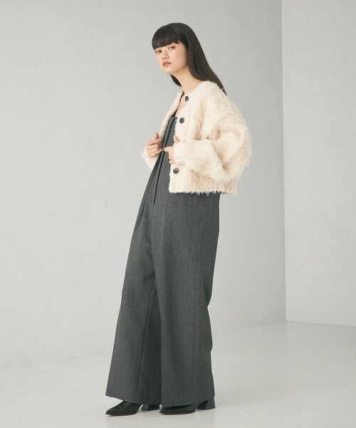 【セール】＜EMMEL REFINES＞EM ビッグボタン シャギー カーディガン（カーディガン/ボレロ）｜EMMEL REFINES（エメルリファインズ）