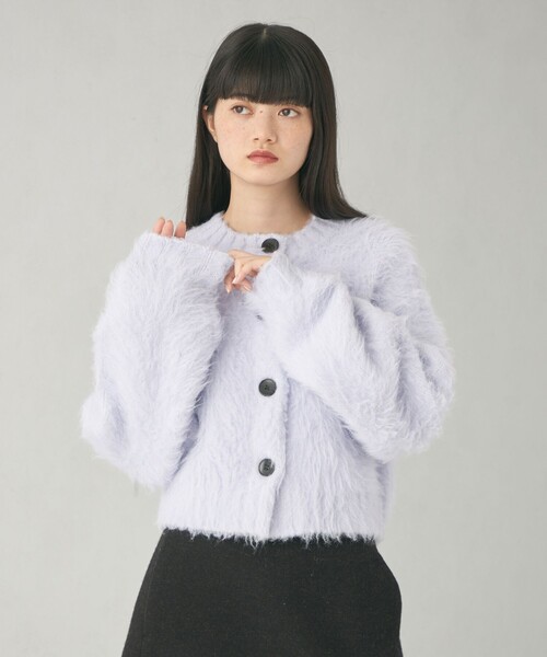 【セール】＜EMMEL REFINES＞EM ビッグボタン シャギー カーディガン（カーディガン/ボレロ）｜EMMEL REFINES（エメルリファインズ）