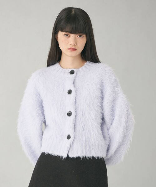 【セール】＜EMMEL REFINES＞EM ビッグボタン シャギー カーディガン（カーディガン/ボレロ）｜EMMEL REFINES（エメルリファインズ）