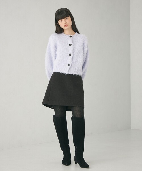 【セール】＜EMMEL REFINES＞EM ビッグボタン シャギー カーディガン（カーディガン/ボレロ）｜EMMEL REFINES（エメルリファインズ）