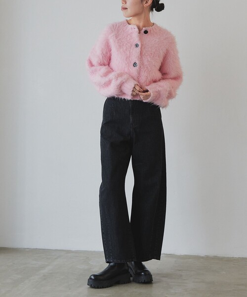 【セール】＜EMMEL REFINES＞EM ビッグボタン シャギー カーディガン（カーディガン/ボレロ）｜EMMEL REFINES（エメルリファインズ）