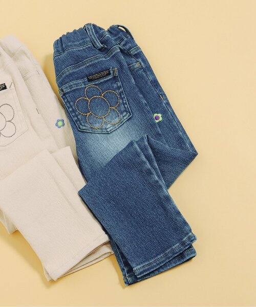 BREEZE(ブリーズ)の「【あったか】ストレートエブリパンツ(その他パンツ・キッズ・アイボリー/ブルー・90/120/140/80/130/110/100)」の2枚目の写真