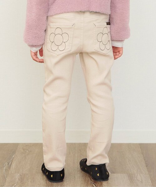 BREEZE(ブリーズ)の「【あったか】ストレートエブリパンツ(その他パンツ・キッズ・アイボリー/ブルー・90/120/140/80/130/110/100)」の1枚目の写真