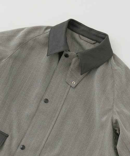 EDIFICE（エディフィス）の「LA BOUCLE (ラブークル) バレンシアチェック ブルゾン（ブルゾン・メンズ・チャコールグレー/ブラウン・2/3）」の12枚目の写真