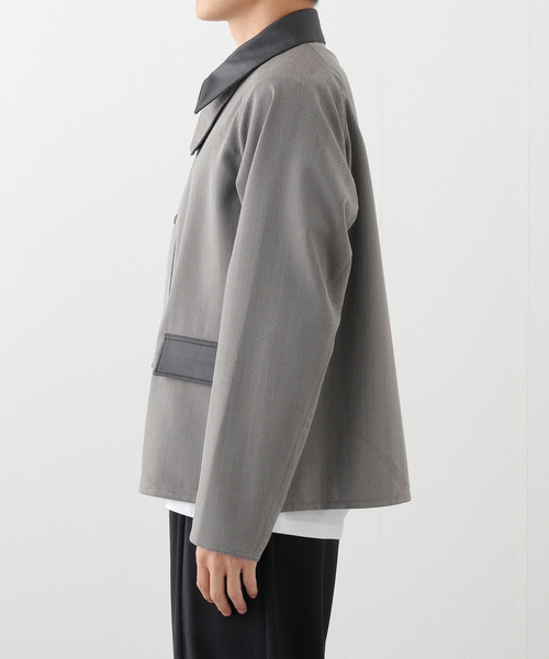 EDIFICE（エディフィス）の「LA BOUCLE (ラブークル) バレンシアチェック ブルゾン（ブルゾン・メンズ・チャコールグレー/ブラウン・2/3）」の8枚目の写真