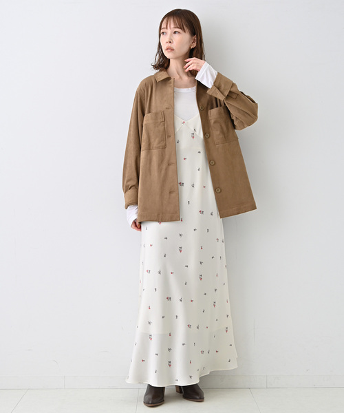 SLOBE IENA(スローブイエナ)の「LES FLEURS キャミワンピース(ワンピース・レディース・アイボリー・FREE)」の2枚目の写真