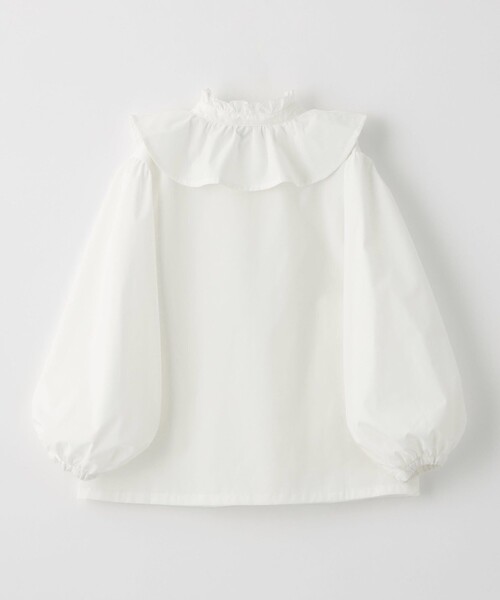 green label relaxing（グリーンレーベルリラクシング）の「フリル ブラウス ロングスリーブ / キッズ 100cm-130cm（シャツ/ブラウス・キッズ・オフホワイト・100cm/110cm/120cm/130cm）」の10枚目の写真