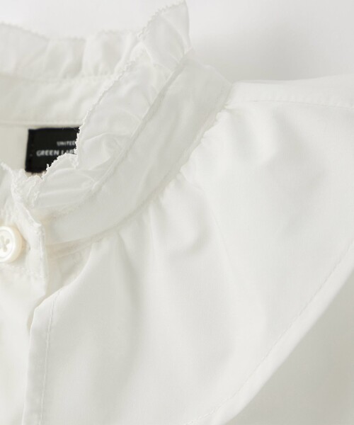 green label relaxing（グリーンレーベルリラクシング）の「フリル ブラウス ロングスリーブ / キッズ 100cm-130cm（シャツ/ブラウス・キッズ・オフホワイト・100cm/110cm/120cm/130cm）」の14枚目の写真
