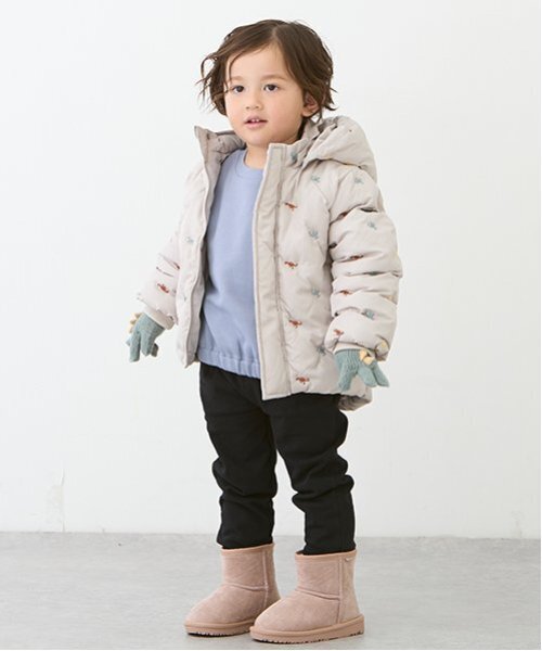 セール】【リンク】アソート刺しゅう中綿ジャケット(キッズ)（ブルゾン