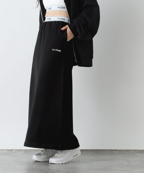 正規品　ジバンシー　グレー　スウェットスカート JEANASIS（ジーナシス）の「【Les Fleurs】ウエストゴム