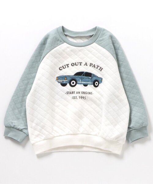 apres les cours（アプレレクール）の「車・ジンジャークッキー柄キルトパジャマ（ルームウェア/パジャマ・キッズ・ベージュ/ミント・80/90/100/110/120/130）」の21枚目の写真