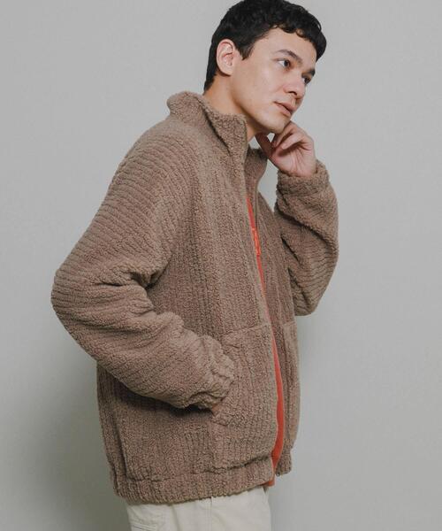 URBAN RESEARCH Sonny Label（アーバンリサーチサニーレーベル）の「ボアフリーススタンドブルゾン（ブルゾン・メンズ・ブラック/カーキ/モカ・MEDIUM/LARGE）」の15枚目の写真