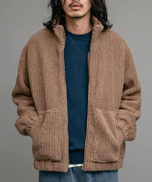 URBAN RESEARCH Sonny Label（アーバンリサーチサニーレーベル）の「ボアフリーススタンドブルゾン（ブルゾン・メンズ・ブラック/カーキ/モカ・MEDIUM/LARGE）」の22枚目の写真