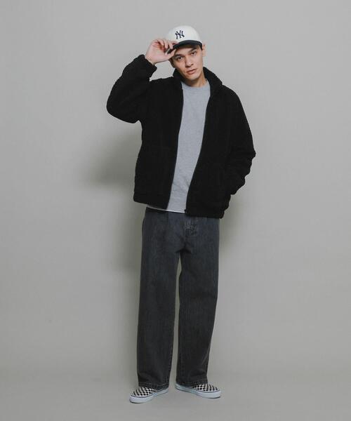 URBAN RESEARCH Sonny Label（アーバンリサーチサニーレーベル）の「ボアフリーススタンドブルゾン（ブルゾン・メンズ・ブラック/カーキ/モカ・MEDIUM/LARGE）」の5枚目の写真