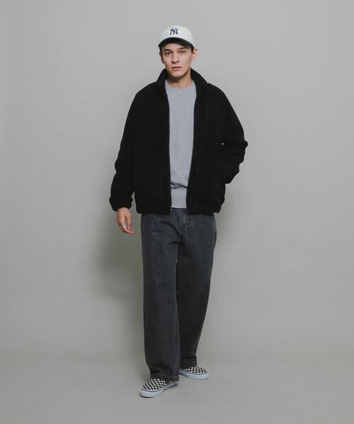 URBAN RESEARCH Sonny Label（アーバンリサーチサニーレーベル）の「ボアフリーススタンドブルゾン（ブルゾン・メンズ・ブラック/カーキ/モカ・MEDIUM/LARGE）」の6枚目の写真