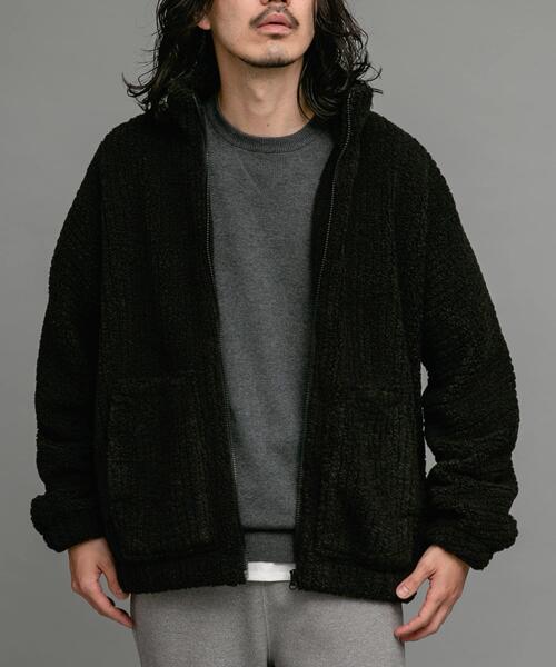 URBAN RESEARCH Sonny Label（アーバンリサーチサニーレーベル）の「ボアフリーススタンドブルゾン（ブルゾン・メンズ・ブラック/カーキ/モカ・MEDIUM/LARGE）」の11枚目の写真