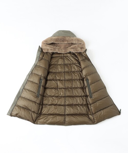 MACKINTOSH LONDON（マッキントッシュ ロンドン）の「【PONTELAND/ポントランド】リバーシブルダウンコート（ダウンジャケット/コート・レディース・ブラック/グリーン系その他6・38/40/36）」の14枚目の写真