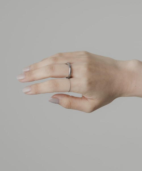 SMELLY（スメリー）の「ステンレス2セットリング（リング・レディース・シルバー・-）」の3枚目の写真