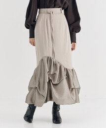 UNITED TOKYO | メタルタックバルーンコンビスカート-ウォッシャブル-(スカート)