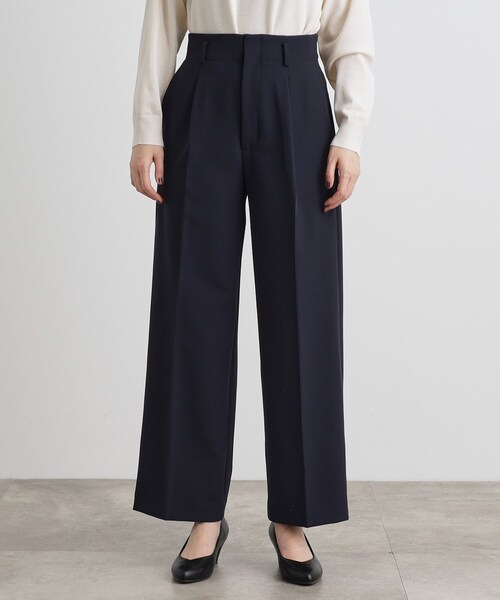 grove(グローブ)の「【洗える】しなやかストレッチワイドパンツ(その他パンツ・レディース・ネイビー/ブラック/ナチュラル・03/02/00/01/05/04)」の16枚目の写真