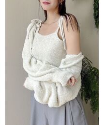 dazzlin | ミニシャギーラメニットカーデトップス(カーディガン/ボレロ)