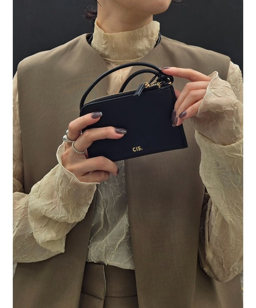 CIS.（シス）の「CIS． IDカードケース フェイクレザー（カードケース・レディース・ベージュ/ブラック・F）」の16枚目の写真