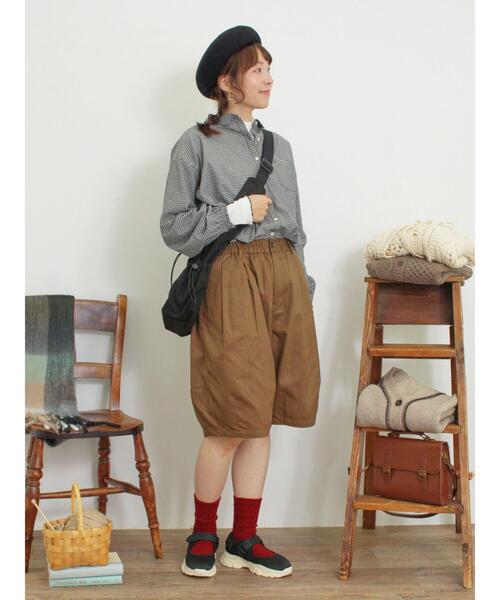 Samansa Mos2（サマンサ モスモス）の「リブハイネックインナー（Tシャツ/カットソー・レディース・ベージュ/ブラック/キナリ/イエロー・F）」の6枚目の写真