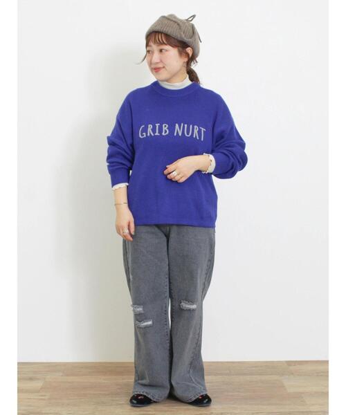 Samansa Mos2（サマンサ モスモス）の「リブハイネックインナー（Tシャツ/カットソー・レディース・ベージュ/ブラック/キナリ/イエロー・F）」の21枚目の写真