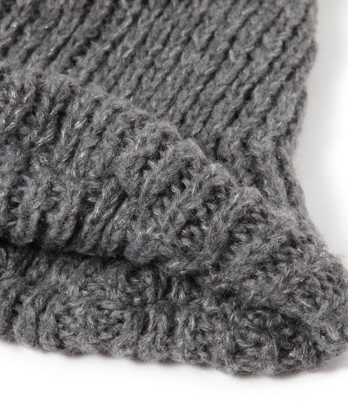 studio CLIP（スタディオクリップ）の「MIXニットラメスヌード（ストール/ショール・レディース・ライトグレー/ベージュ/チャコール・FREE）」の8枚目の写真