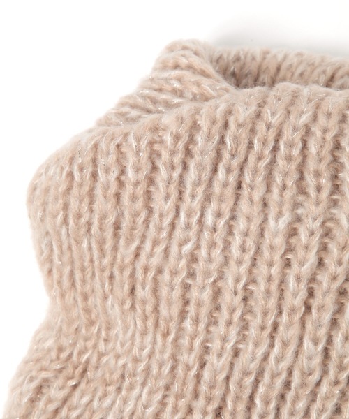 studio CLIP（スタディオクリップ）の「MIXニットラメスヌード（ストール/ショール・レディース・ライトグレー/ベージュ/チャコール・FREE）」の10枚目の写真