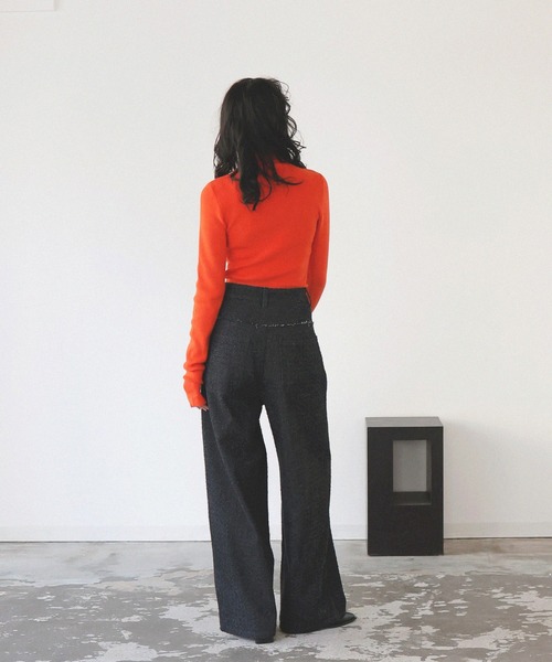 LIAN（リアン）の「グレインツイードデニムパンツ（デニムパンツ・レディース・ブラック/インディゴブルー・SMALL/MEDIUM）」の5枚目の写真