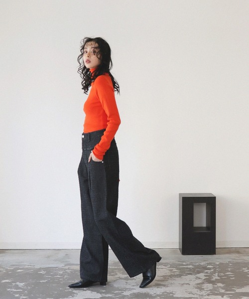 LIAN（リアン）の「グレインツイードデニムパンツ（デニムパンツ・レディース・ブラック/インディゴブルー・SMALL/MEDIUM）」の7枚目の写真