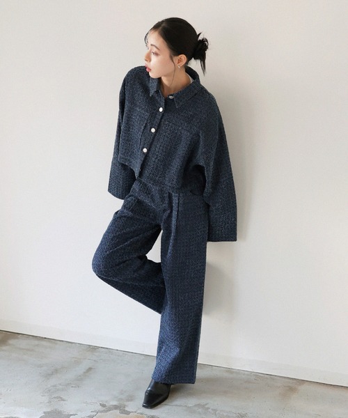 LIAN（リアン）の「グレインツイードデニムパンツ（デニムパンツ・レディース・ブラック/インディゴブルー・SMALL/MEDIUM）」の14枚目の写真