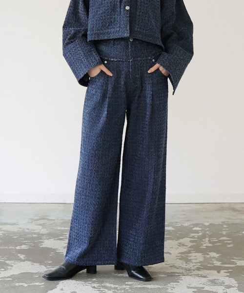 LIAN（リアン）の「グレインツイードデニムパンツ（デニムパンツ・レディース・ブラック/インディゴブルー・SMALL/MEDIUM）」の15枚目の写真