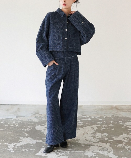 LIAN（リアン）の「グレインツイードデニムパンツ（デニムパンツ・レディース・ブラック/インディゴブルー・SMALL/MEDIUM）」の16枚目の写真