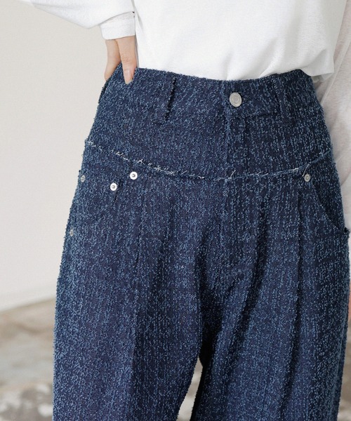 LIAN（リアン）の「グレインツイードデニムパンツ（デニムパンツ・レディース・ブラック/インディゴブルー・SMALL/MEDIUM）」の18枚目の写真