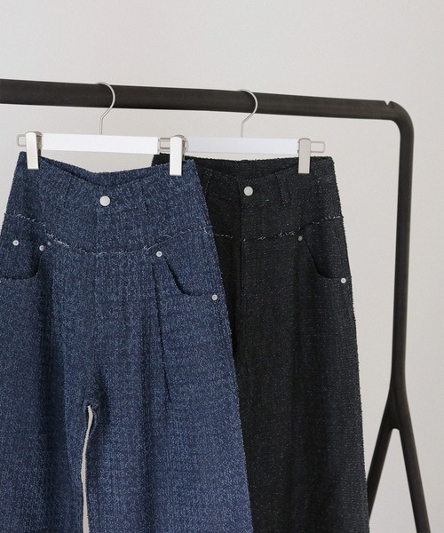 LIAN（リアン）の「グレインツイードデニムパンツ（デニムパンツ・レディース・ブラック/インディゴブルー・SMALL/MEDIUM）」の21枚目の写真