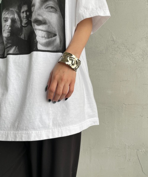 GOOD ROCK SPEED（グッドロックスピード）の「[GOOD ROCK SPEED/グッドロックスピード] 別注 NIRVANA フォトプリントロックTシャツ（Tシャツ/カットソー・レディース・ホワイト・M/L/XL）」の19枚目の写真