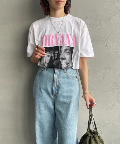 GOOD ROCK SPEED（グッドロックスピード）の「[GOOD ROCK SPEED/グッドロックスピード] 別注 NIRVANA フォトプリントロックTシャツ（Tシャツ/カットソー・レディース・ホワイト・M/L/XL）」の17枚目の写真