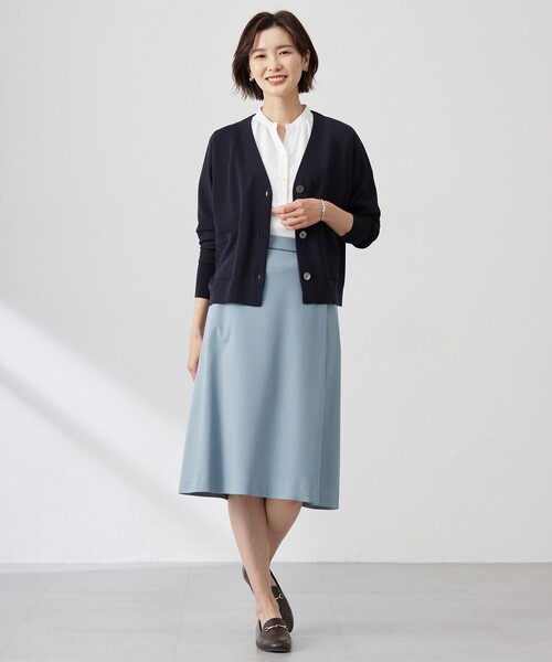 J.PRESS Ladies(J.プレス レディス)の「【洗える】CARREMAN 2WAY Aライン スカート(スカート・レディース・ブラック系/ベージュ系/サックスブルー系・XXS/XS/S)」の11枚目の写真