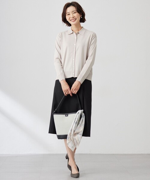 J.PRESS Ladies(J.プレス レディス)の「【洗える】CARREMAN 2WAY Aライン スカート(スカート・レディース・ブラック系/ベージュ系/サックスブルー系・XXS/XS/S)」の14枚目の写真