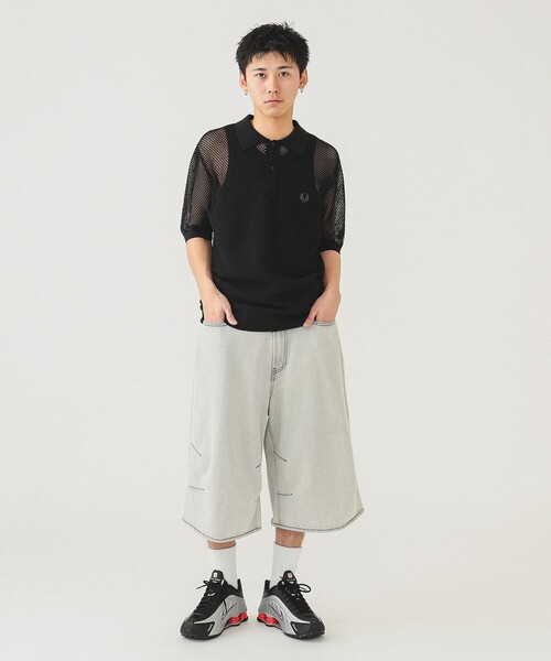 フレッドペリー ニットポロ 別注】FRED PERRY / ハーフジップ ニットポロ（ポロシャツ