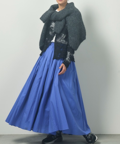 Libra Cue（リブラ キュー）の「スキッパーデザインカーディガン（カーディガン/ボレロ・レディース・ブラウン/グレー/アイボリー・FREE）」の12枚目の写真